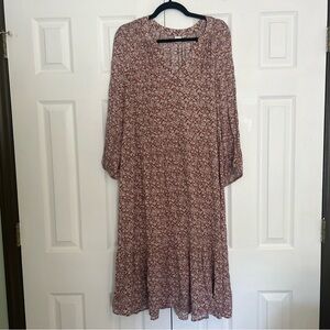 Gap Fall Floral Midi-Dress